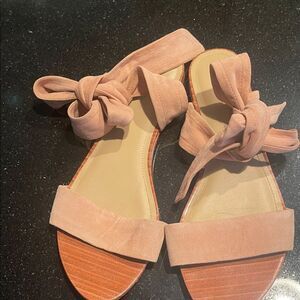 Elegant Tan Suede Women's Sandals
